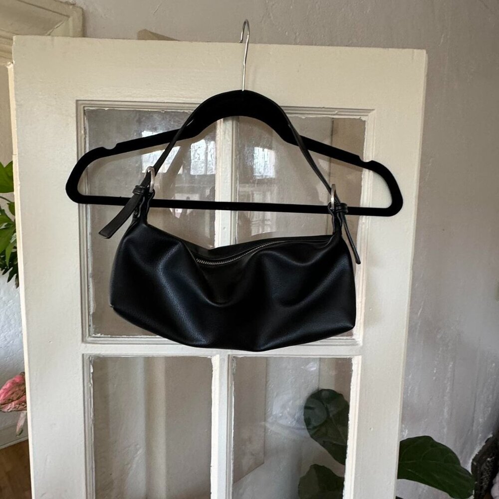 Black baguette bag
